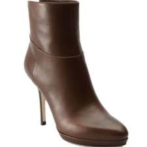 Jimmy Choo Articolo Brown Leather Booties